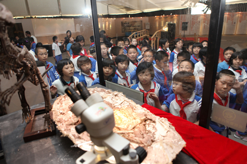 “科普大课堂”在探梦恐龙岛主题公园开课